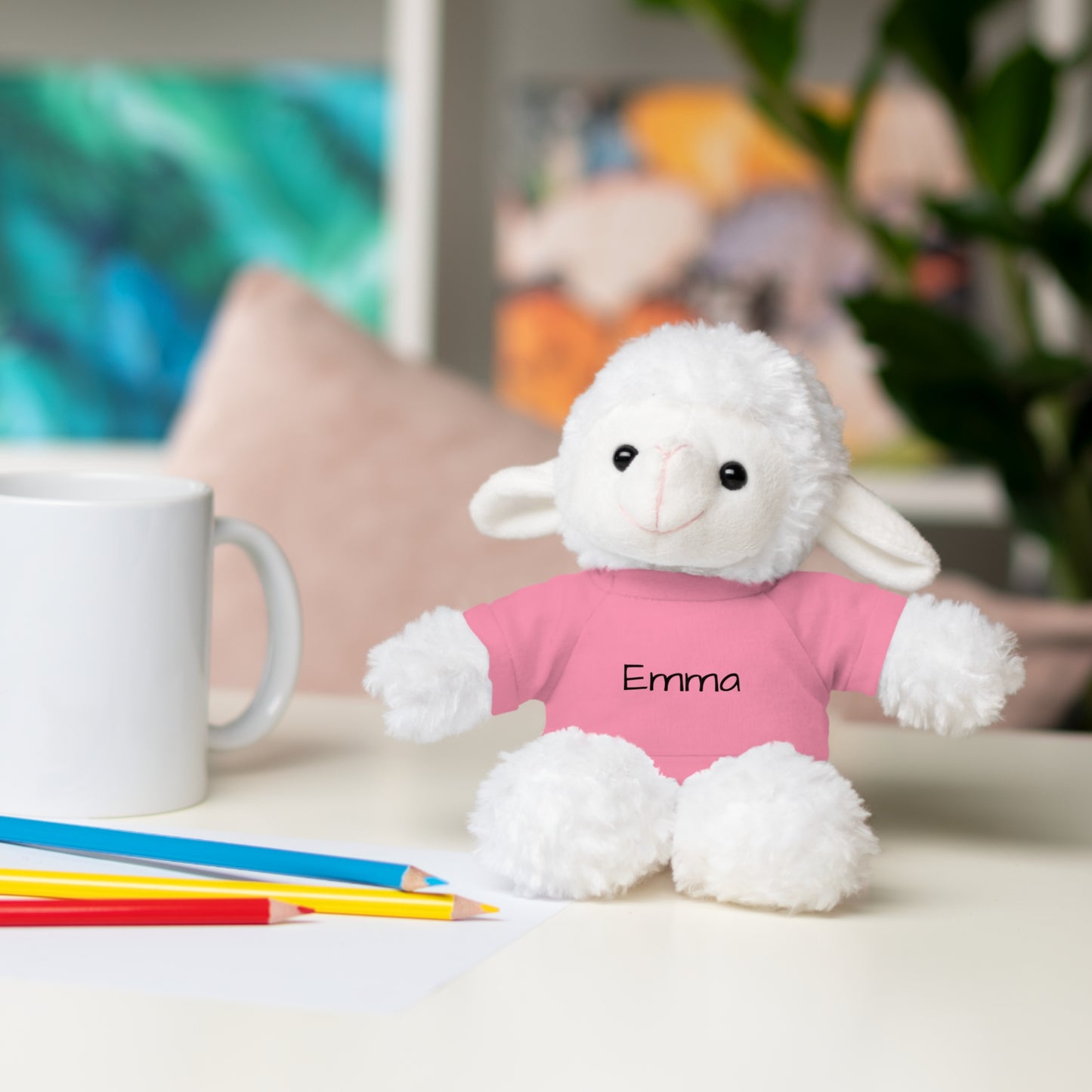 Personalized Name Stuffed Animal with T-Shirt