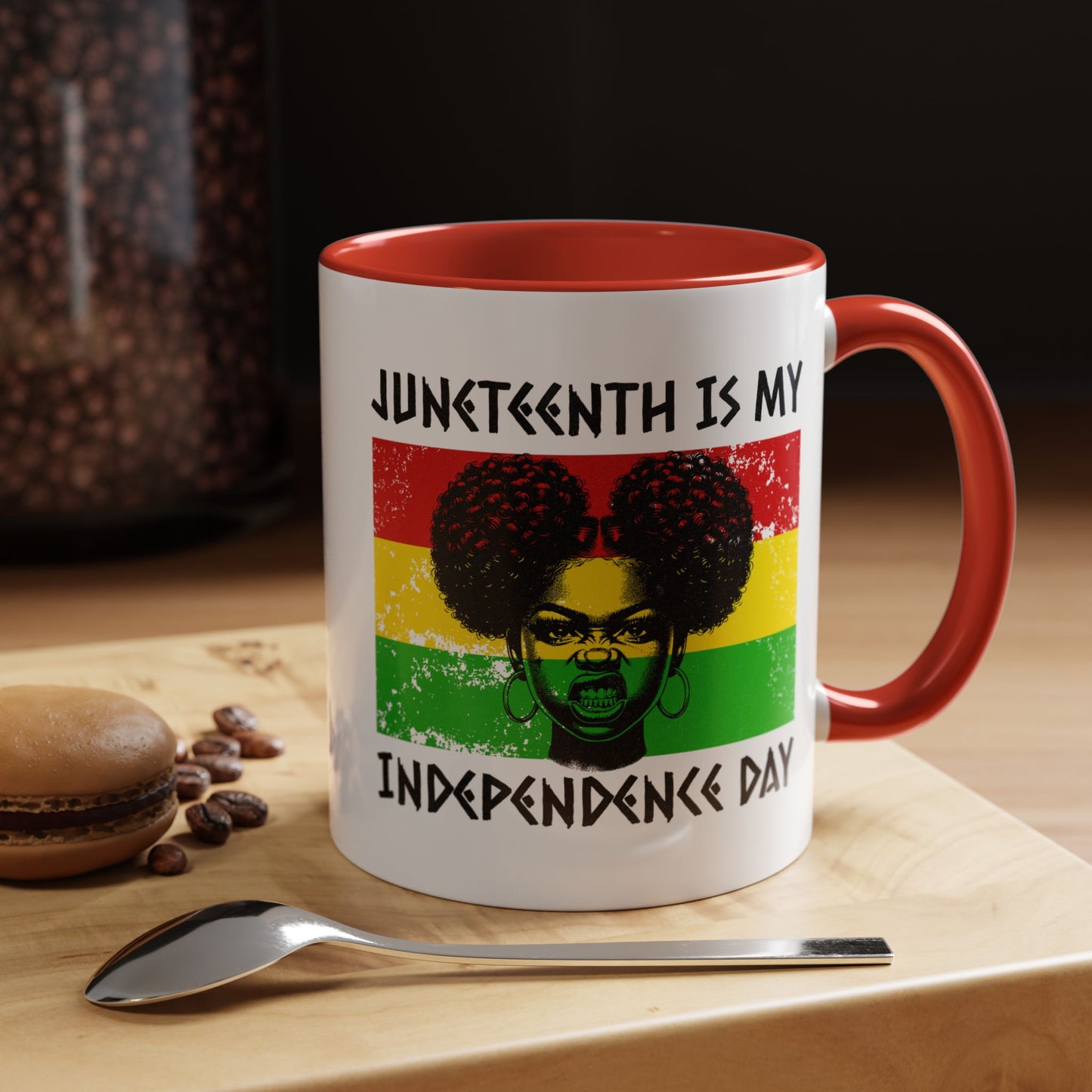 Juneteenth Independence Day™ Accent Coffee Mug – 11oz & 15oz