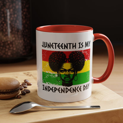 Juneteenth Independence Day™ Accent Coffee Mug – 11oz & 15oz