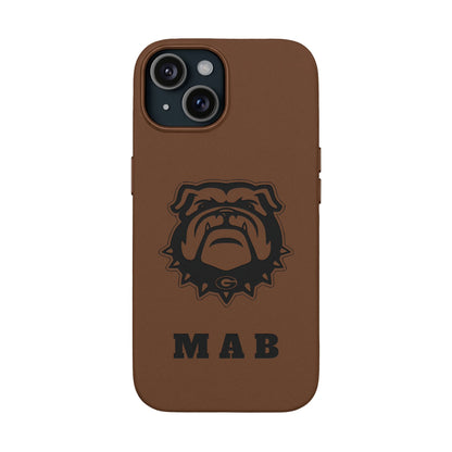Personalized Georgia Bulldog™ Engraved iPhone Leather Case