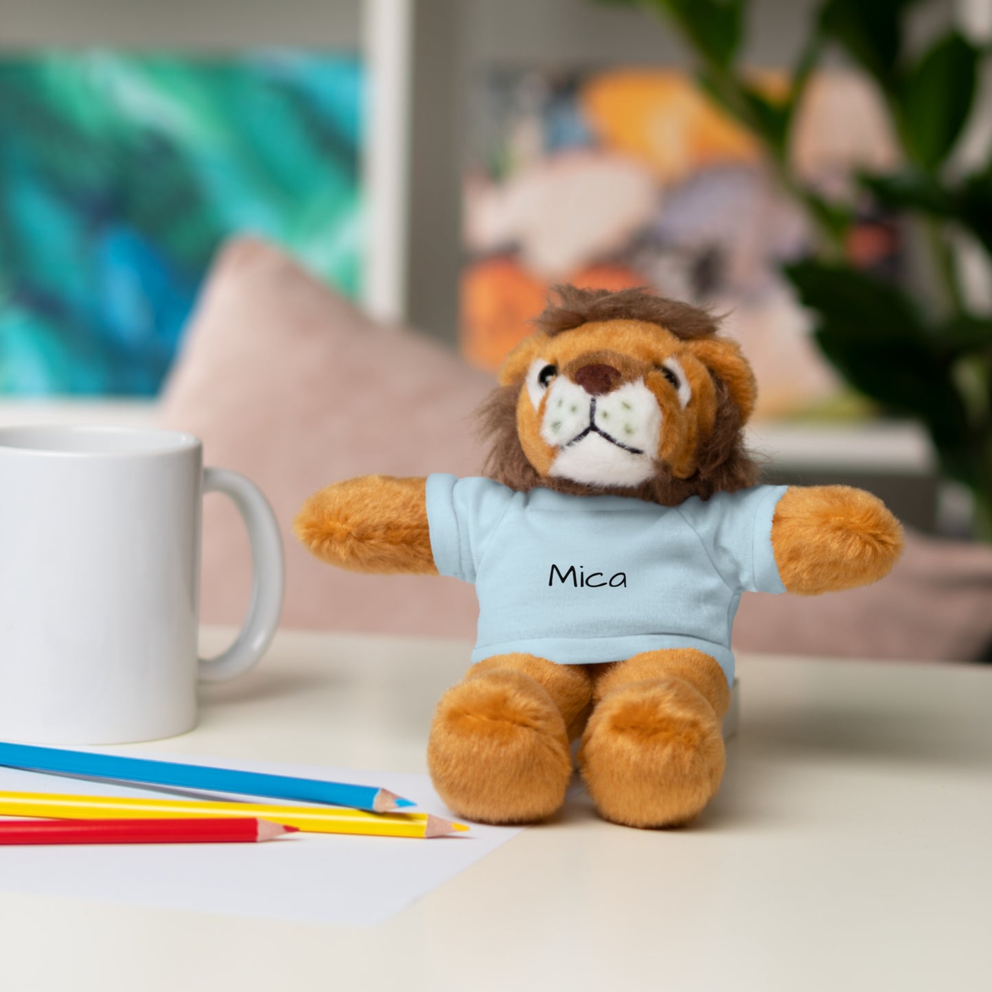 Personalized Name Stuffed Animal with T-Shirt