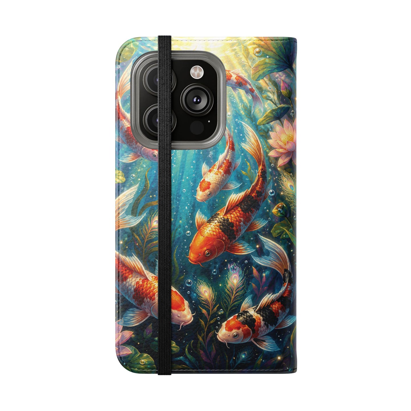 Koi Serenity™ iPhone Flip Wallet Case