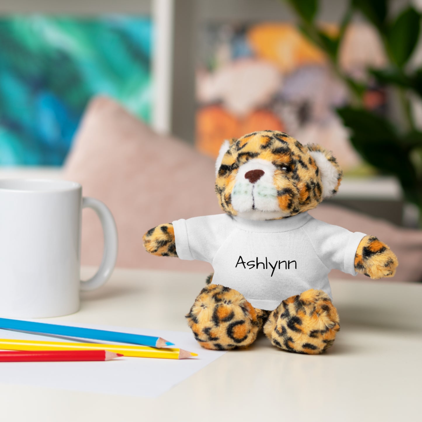 Personalized Name Stuffed Animal with T-Shirt