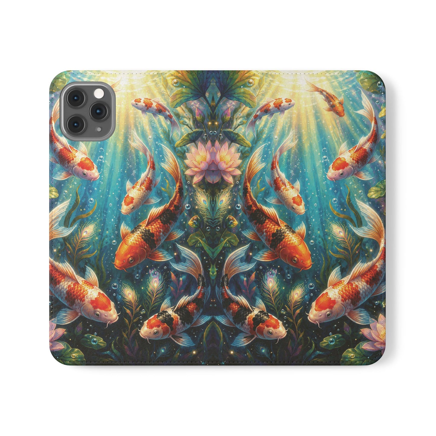 Koi Serenity™ iPhone Flip Wallet Case
