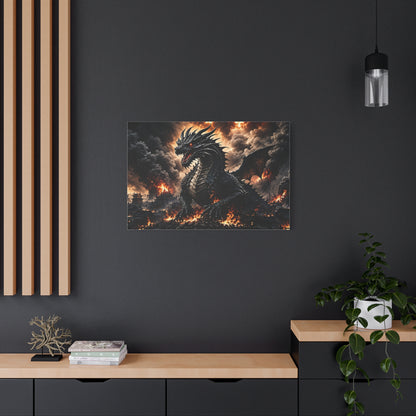 Ashen Dominion™ Dragon Matte Canvas Wall Art