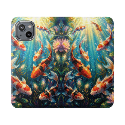 Koi Serenity™ iPhone Flip Wallet Case
