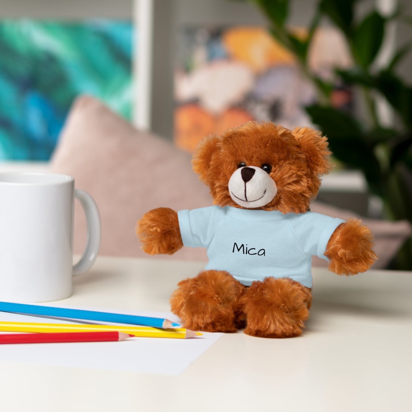 Personalized Name Stuffed Animal with T-Shirt