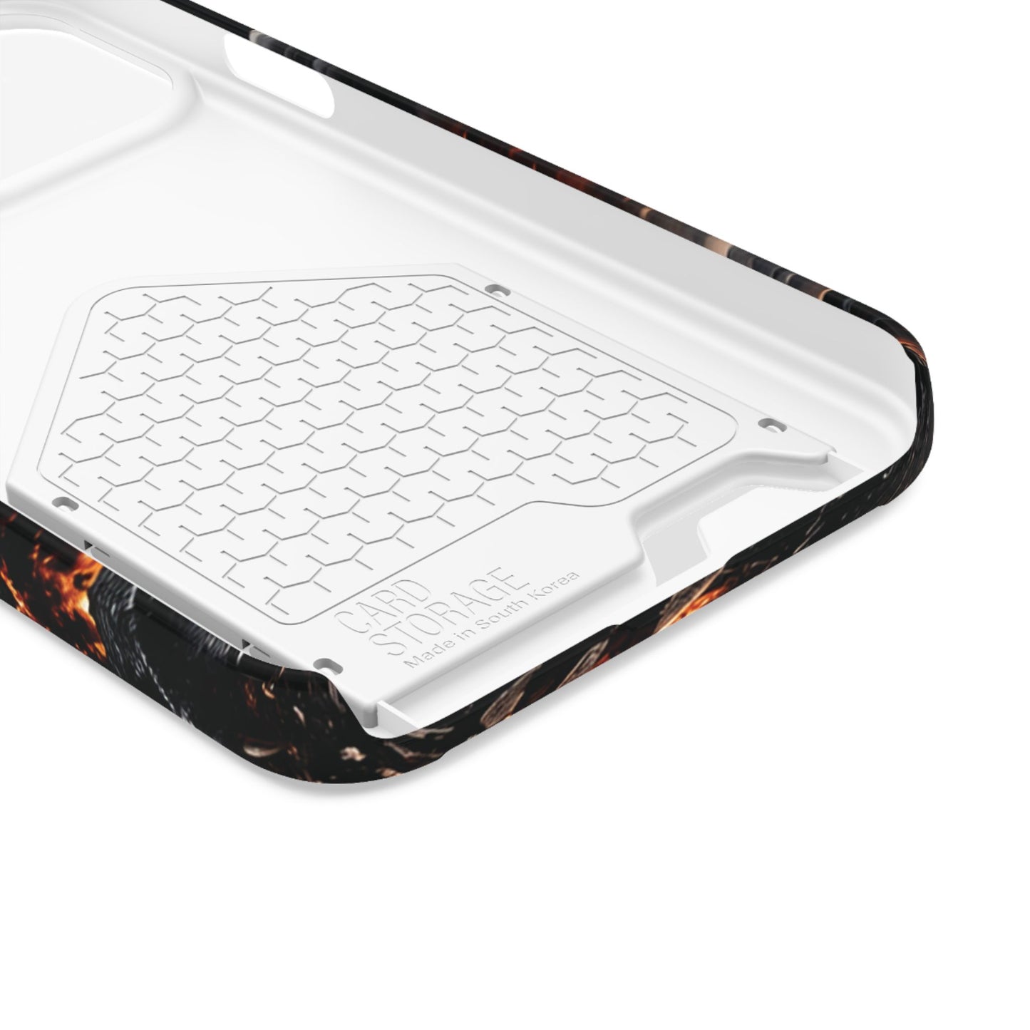 Ashen Dominion™ Dragon iPhone Case with Card Holder