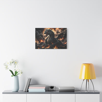 Ashen Dominion™ Dragon Matte Canvas Wall Art
