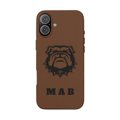 Personalized Georgia Bulldog™ Engraved iPhone Leather Case