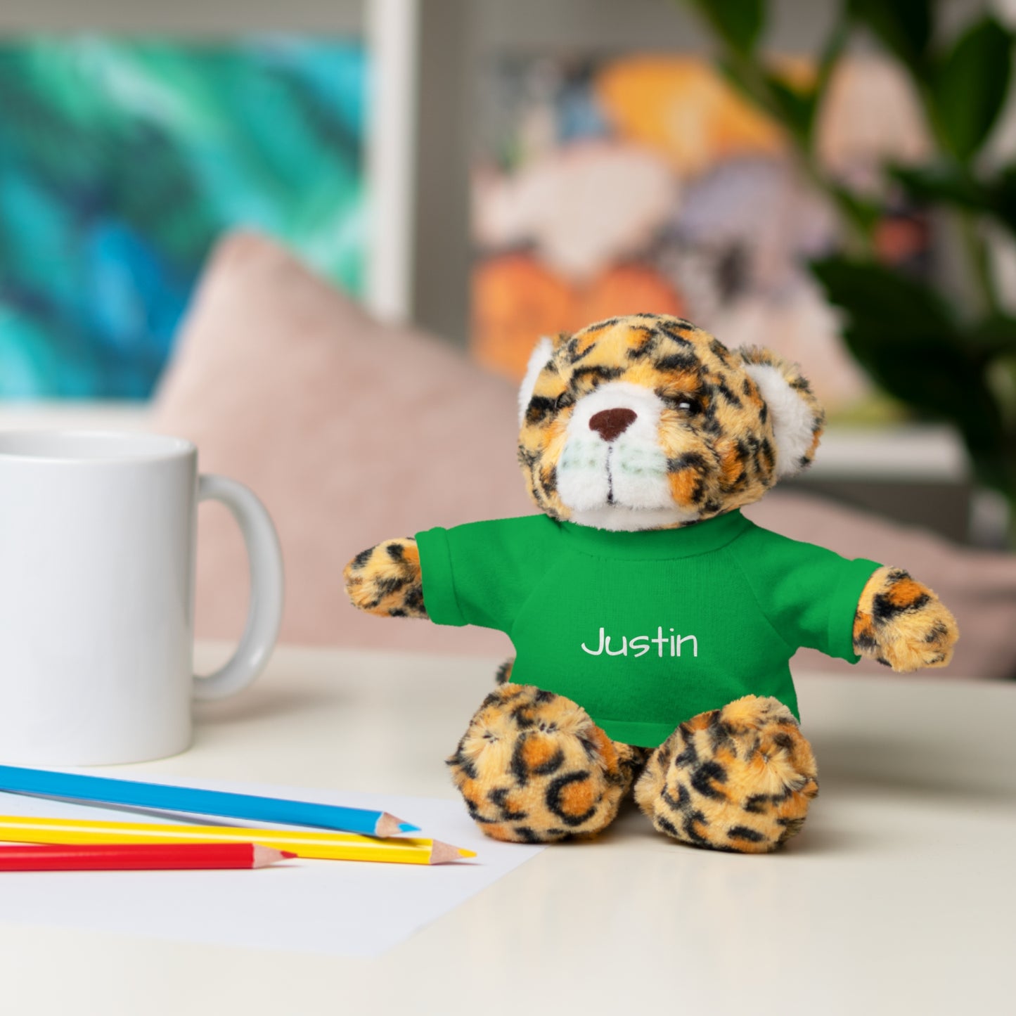 Personalized Name Stuffed Animal with T-Shirt