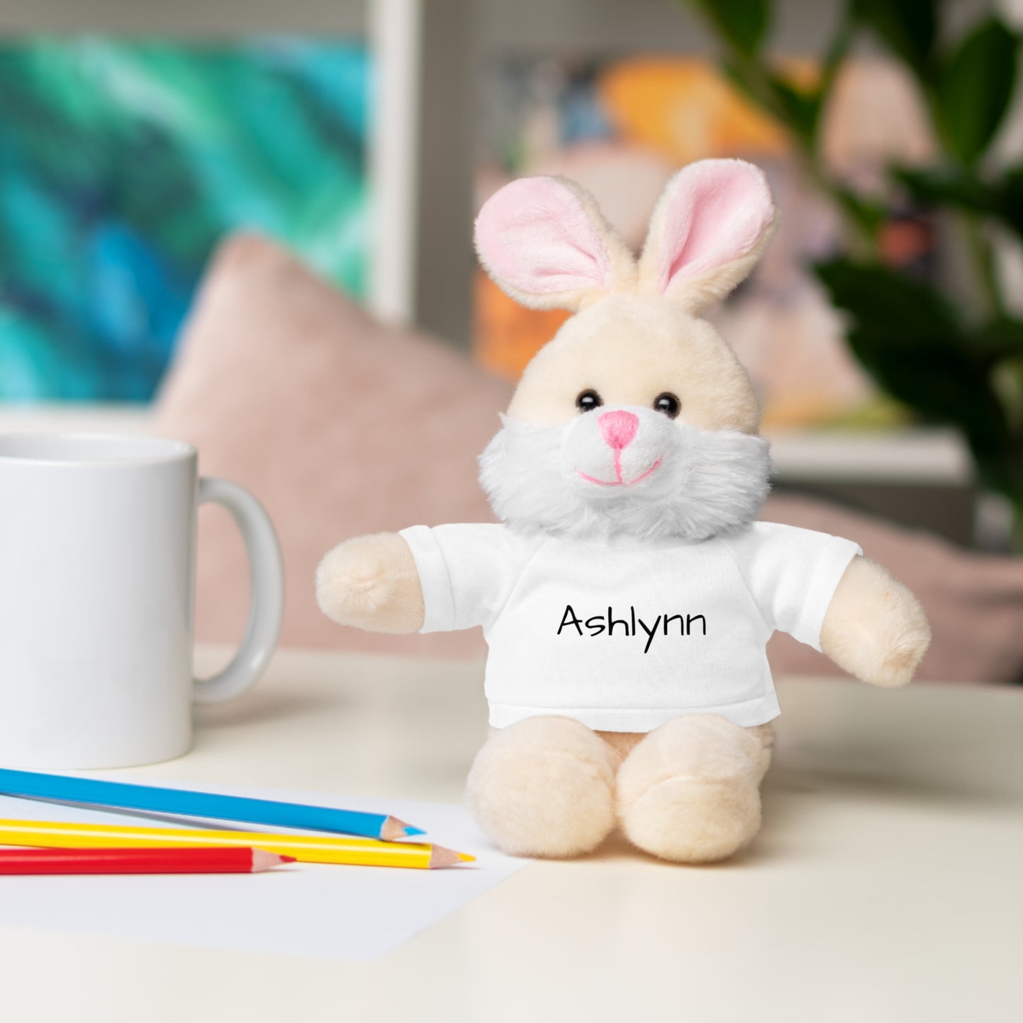 Personalized Name Stuffed Animal with T-Shirt