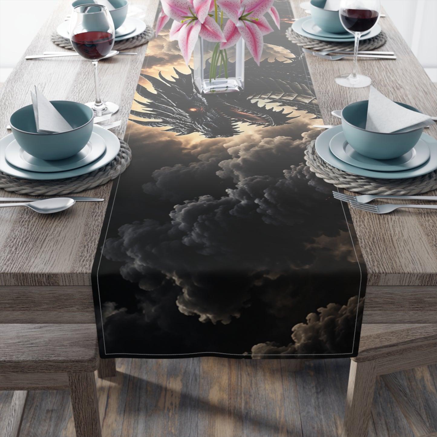 Ashen Dominion™ Dragon Table Runner