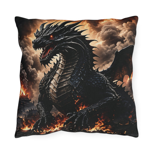 Ashen Dominion™ Dragon Outdoor Pillow