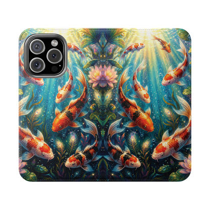 Koi Serenity™ iPhone Flip Wallet Case