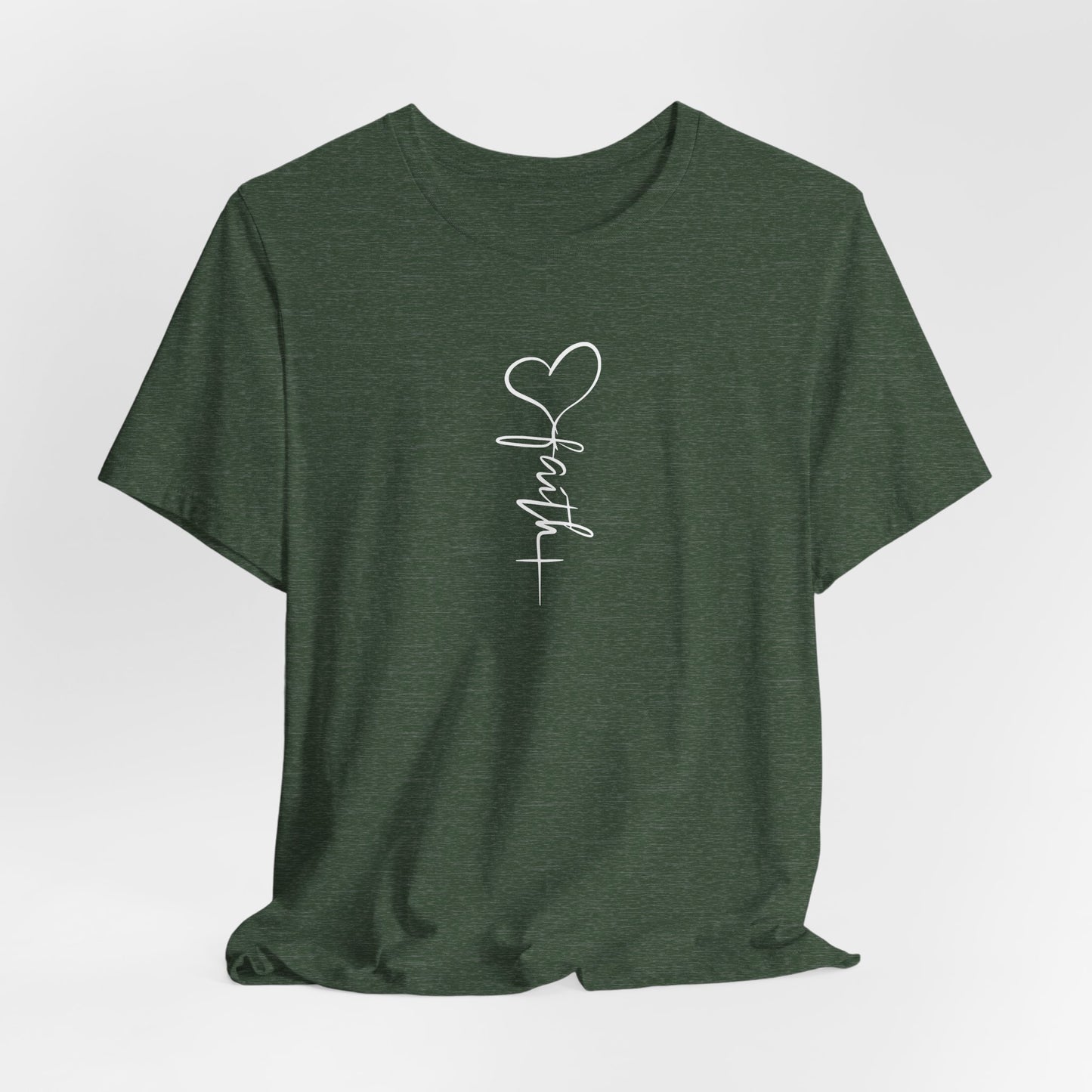 Faith & Love™ Minimal Christian Unisex T-Shirt