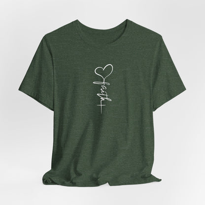 Faith & Love™ Minimal Christian Unisex T-Shirt