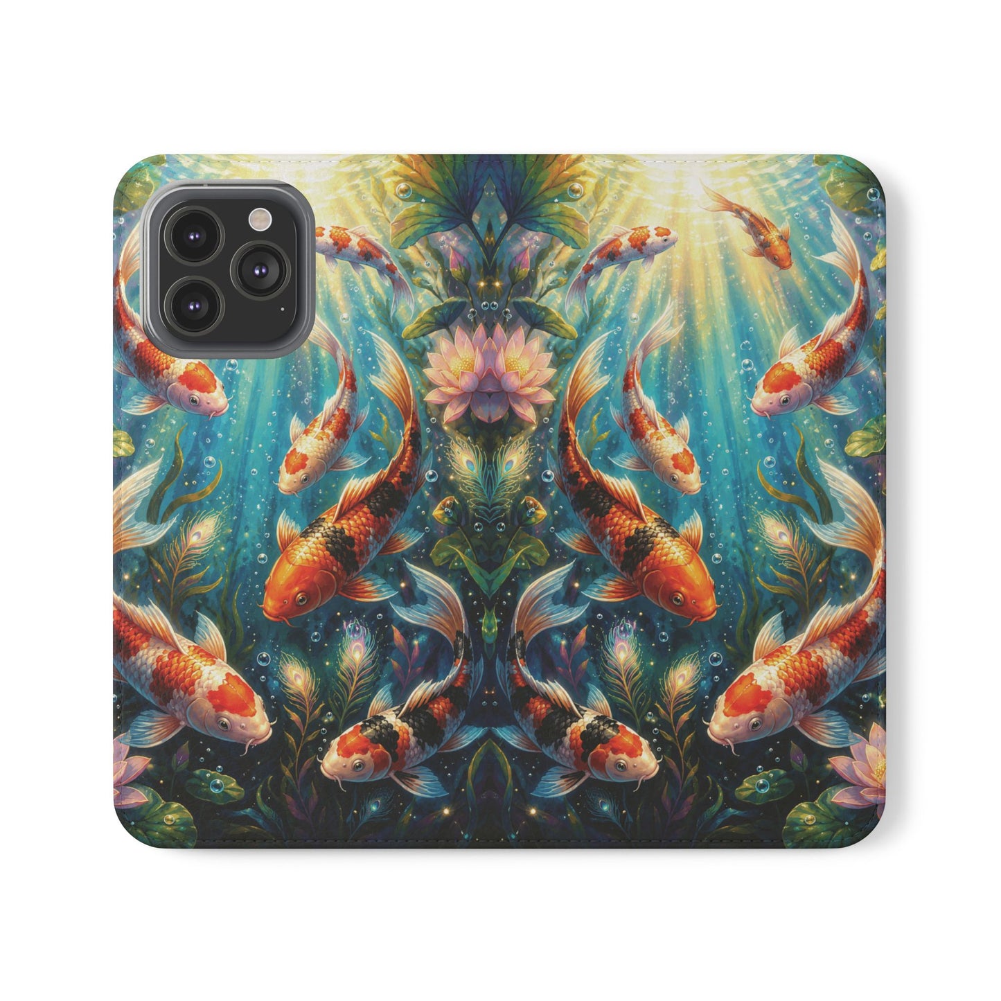 Koi Serenity™ iPhone Flip Wallet Case