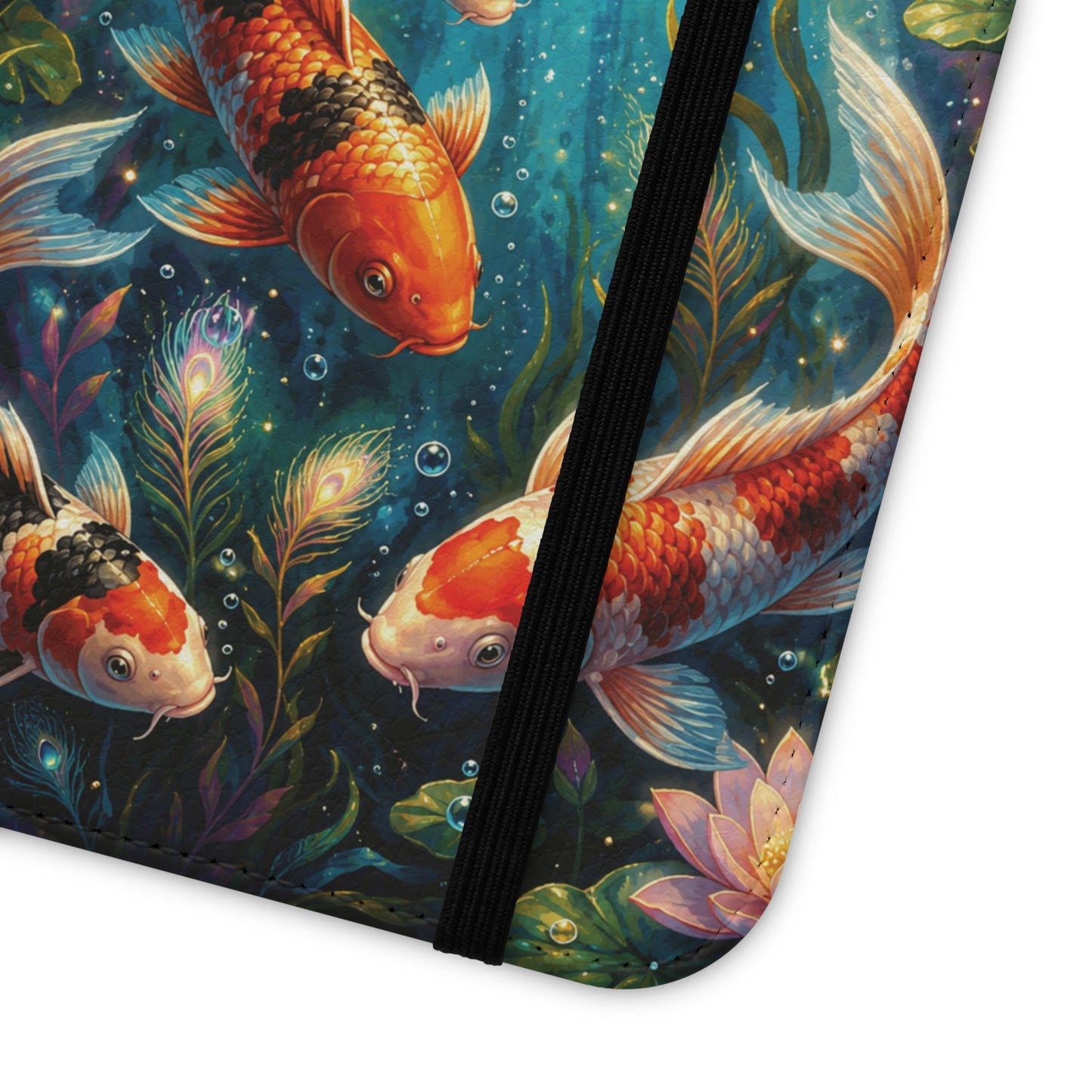 Koi Serenity™ iPhone Flip Wallet Case