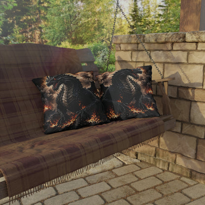 Ashen Dominion™ Dragon Outdoor Pillow