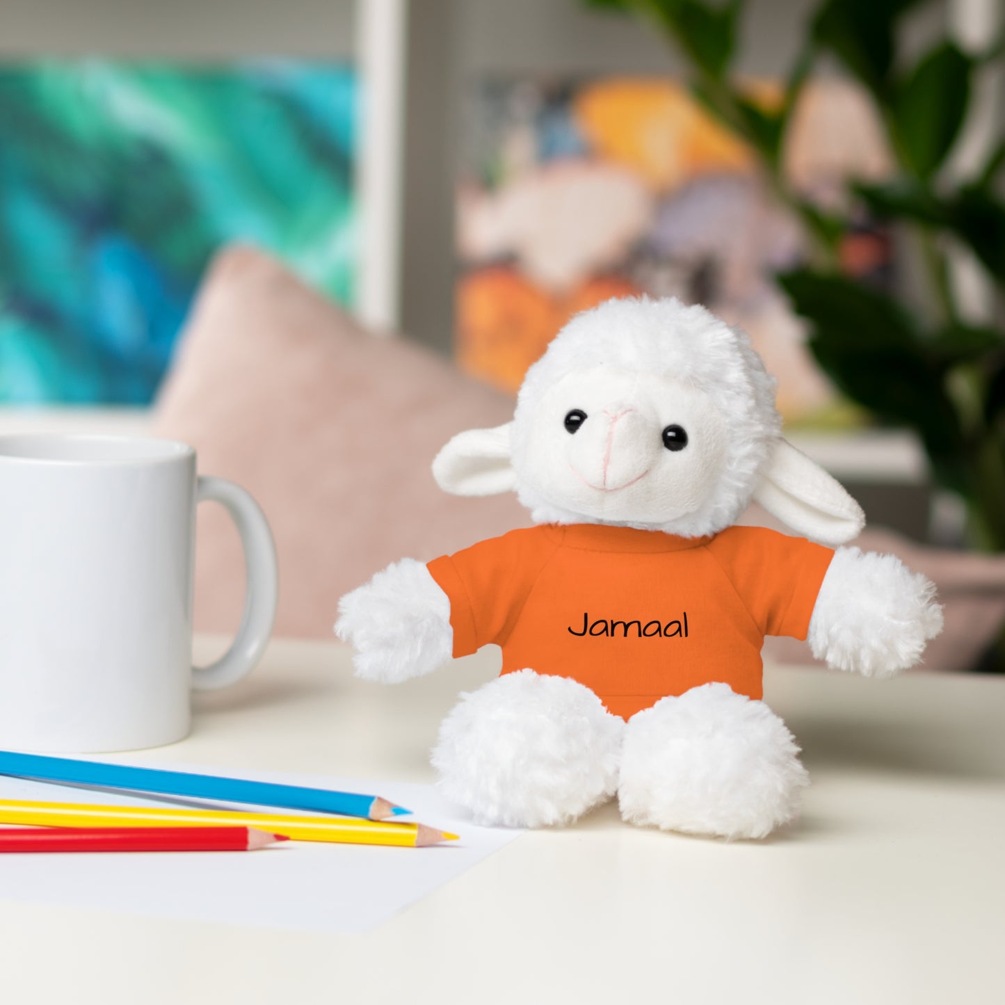 Personalized Name Stuffed Animal with T-Shirt