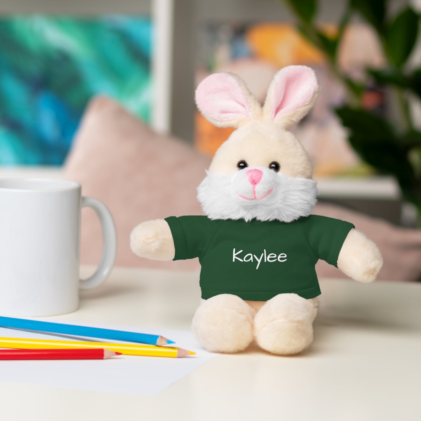 Personalized Name Stuffed Animal with T-Shirt