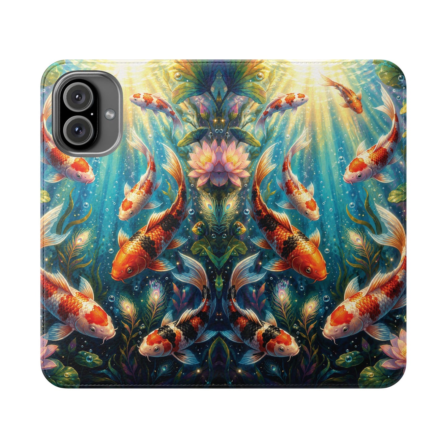 Koi Serenity™ iPhone Flip Wallet Case