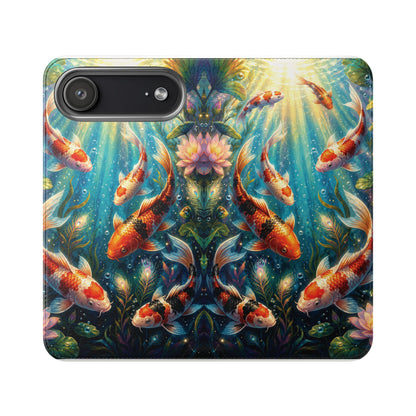 Koi Serenity™ iPhone Flip Wallet Case