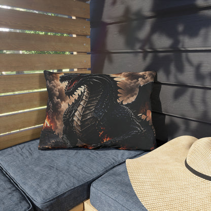Ashen Dominion™ Dragon Outdoor Pillow