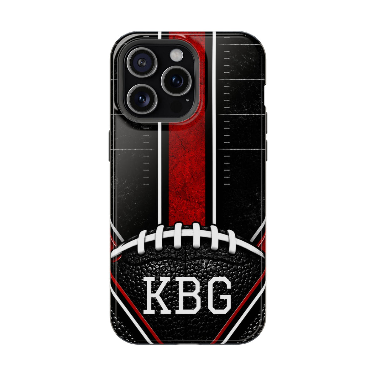 Redline Gridiron™ Personalized Impact-Resistant iPhone Case