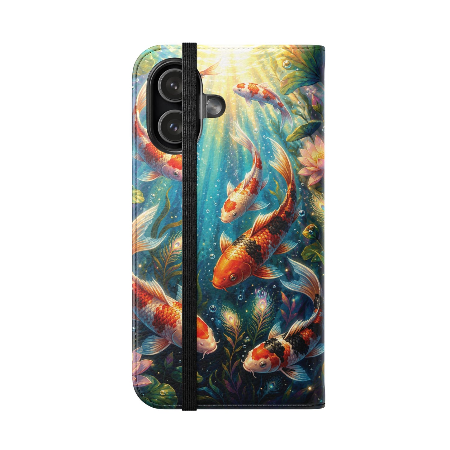 Koi Serenity™ iPhone Flip Wallet Case