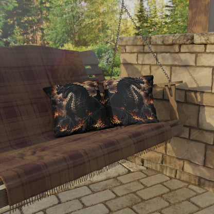 Ashen Dominion™ Dragon Outdoor Pillow