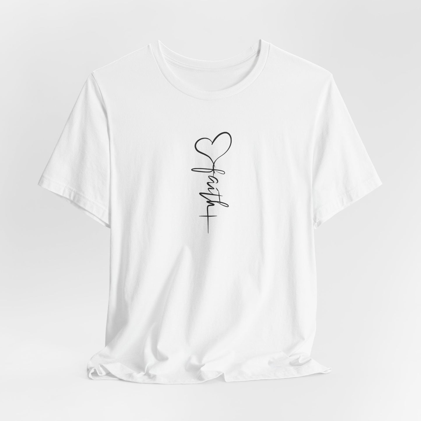 Faith & Love™ Minimal Christian Unisex T-Shirt