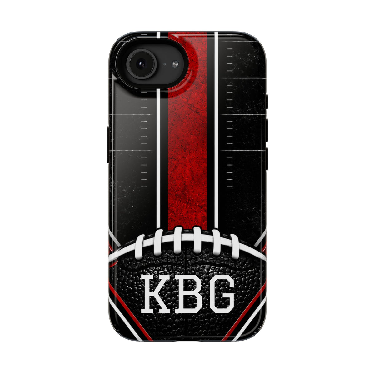 Redline Gridiron™ Personalized Impact-Resistant iPhone Case
