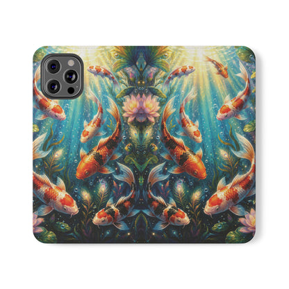Koi Serenity™ iPhone Flip Wallet Case