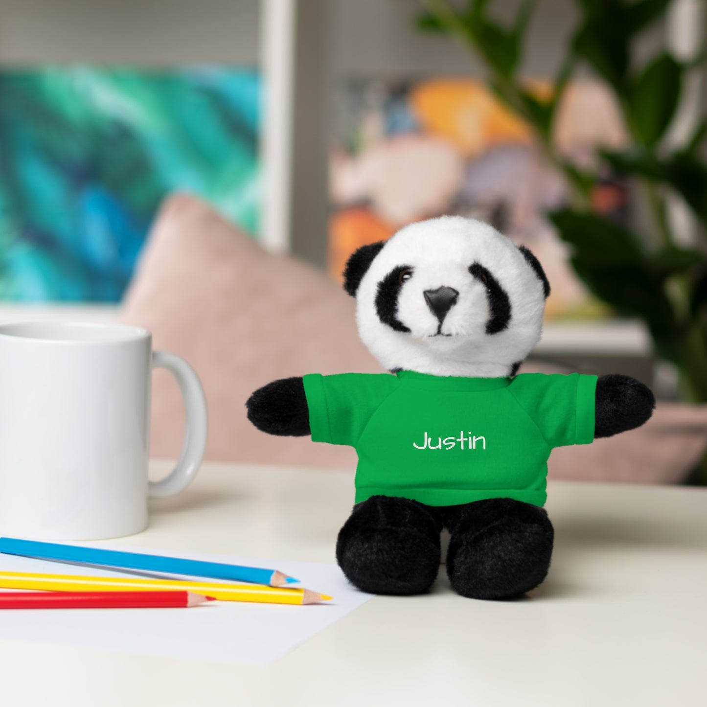 Personalized Name Stuffed Animal with T-Shirt