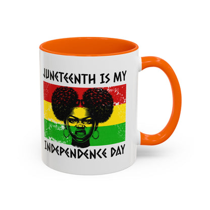 Juneteenth Independence Day™ Accent Coffee Mug – 11oz & 15oz