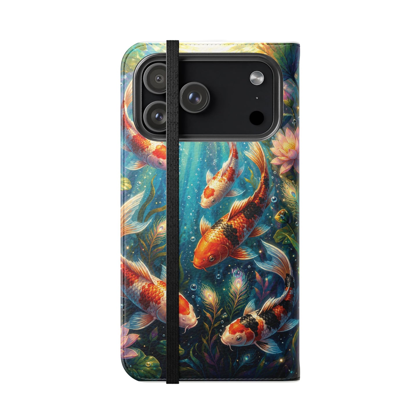 Koi Serenity™ iPhone Flip Wallet Case