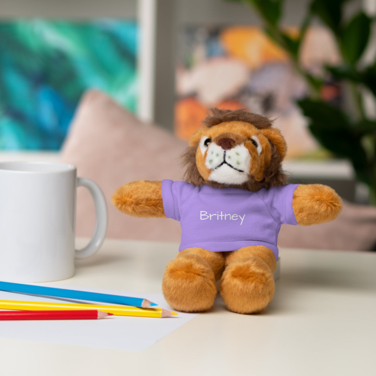 Personalized Name Stuffed Animal with T-Shirt