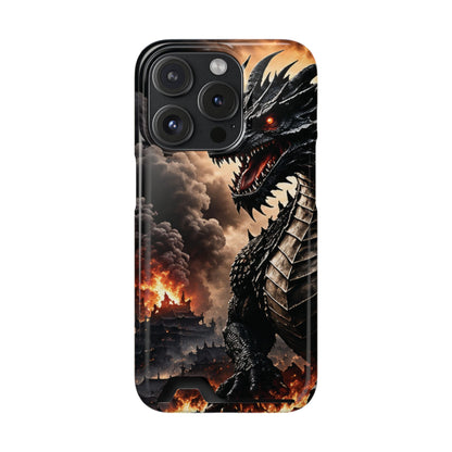 Ashen Dominion™ Dragon iPhone Case with Card Holder