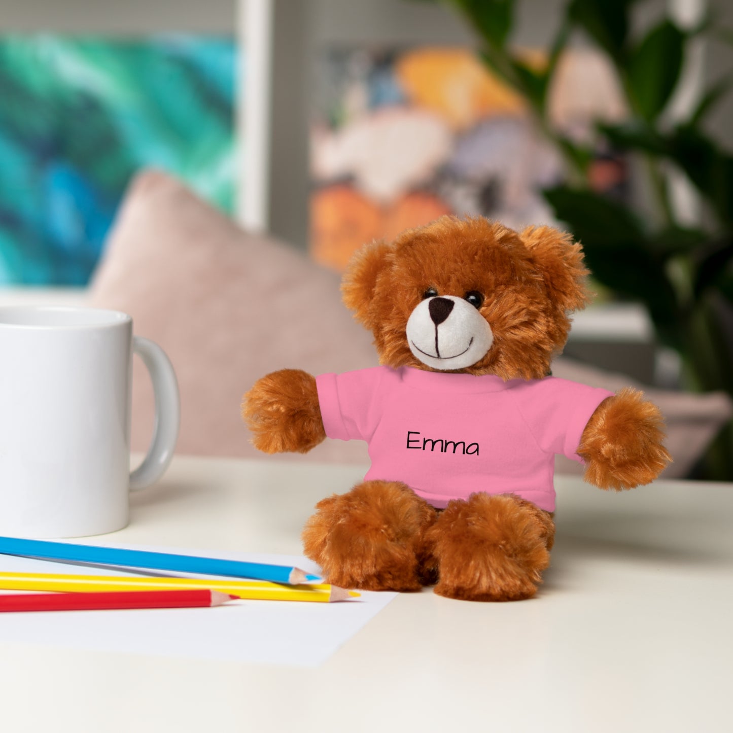 Personalized Name Stuffed Animal with T-Shirt