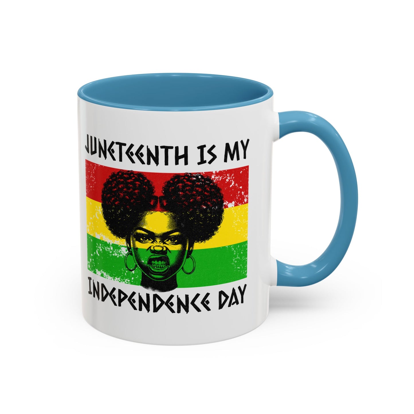 Juneteenth Independence Day™ Accent Coffee Mug – 11oz & 15oz