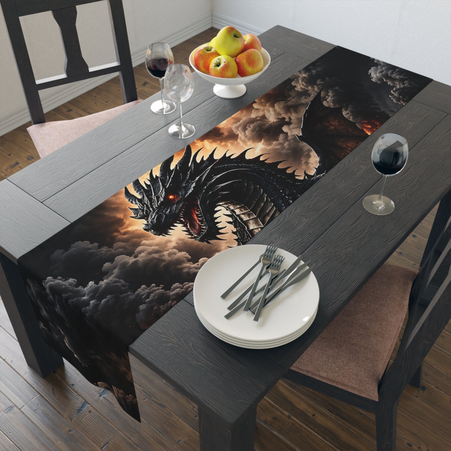 Ashen Dominion™ Dragon Table Runner