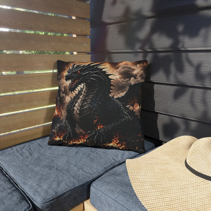 Ashen Dominion™ Dragon Outdoor Pillow