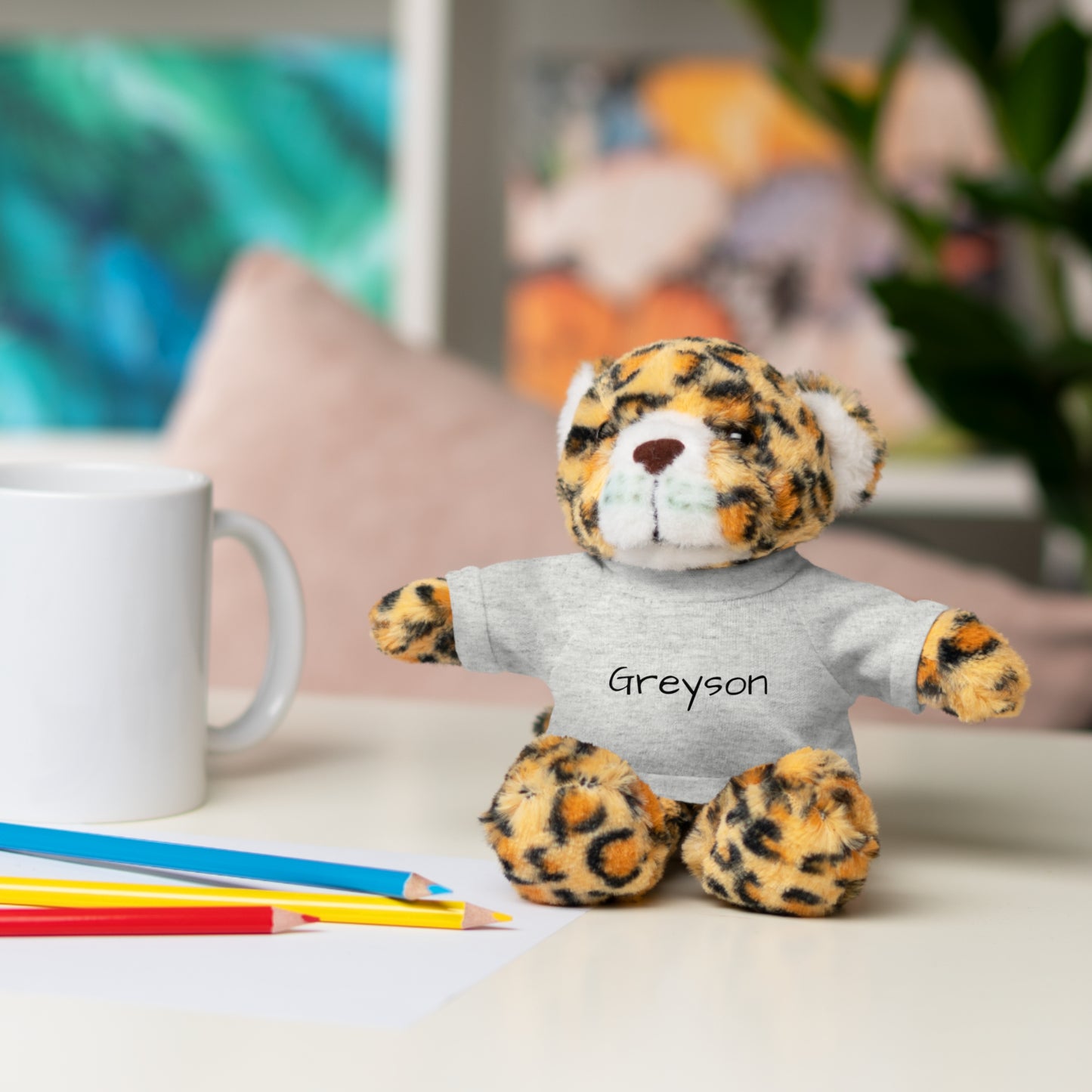 Personalized Name Stuffed Animal with T-Shirt