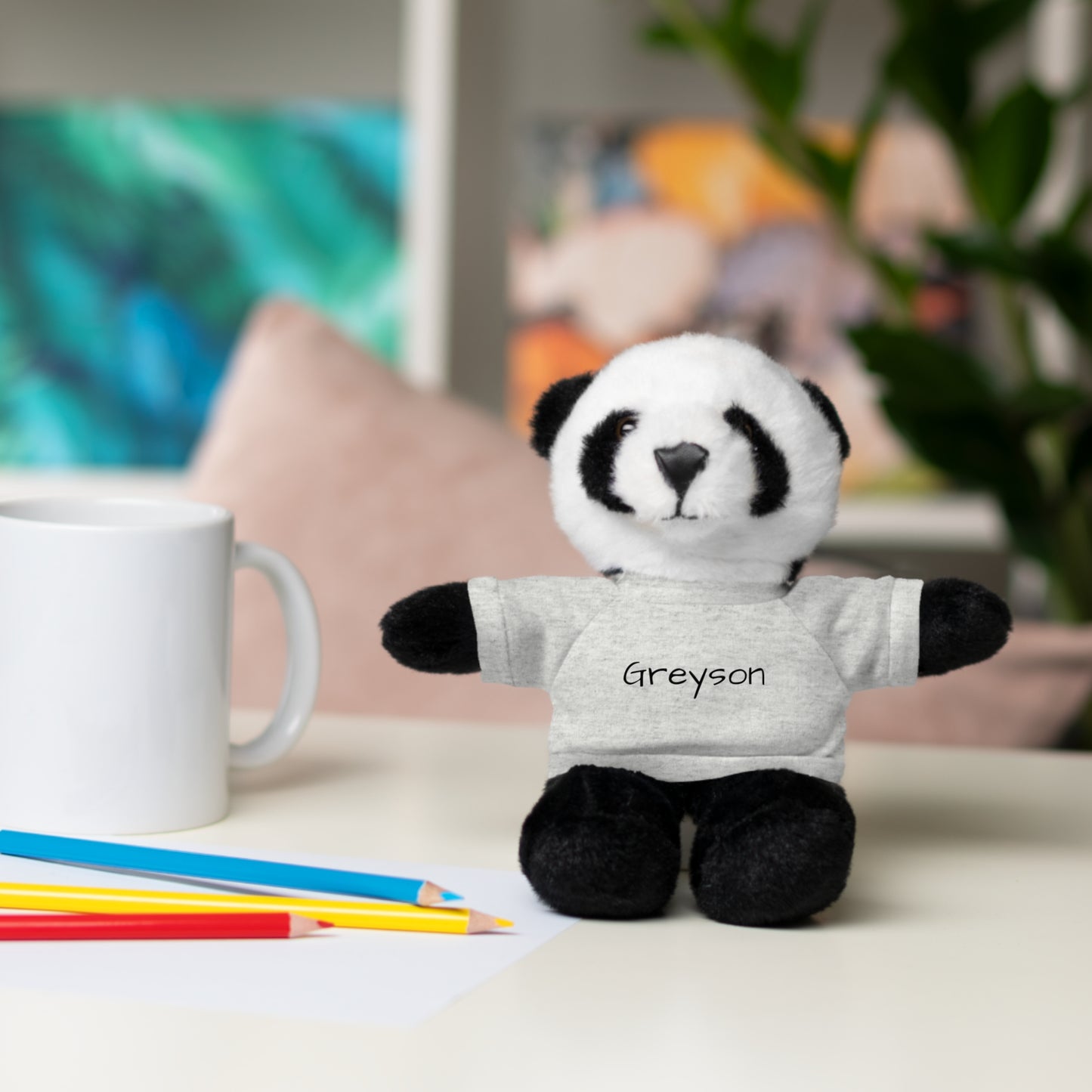 Personalized Name Stuffed Animal with T-Shirt