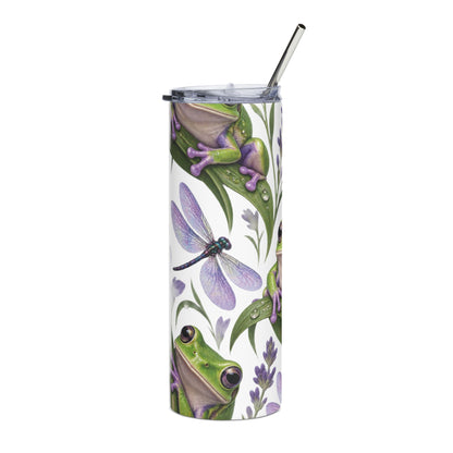 Lavender Leap™ Frog & Lavender Stainless Steel Tumbler – 20 oz