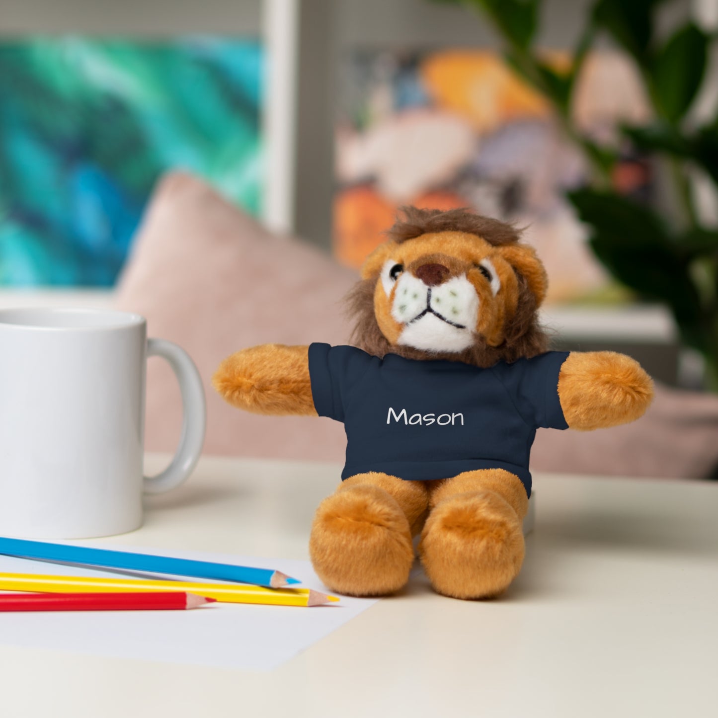 Personalized Name Stuffed Animal with T-Shirt