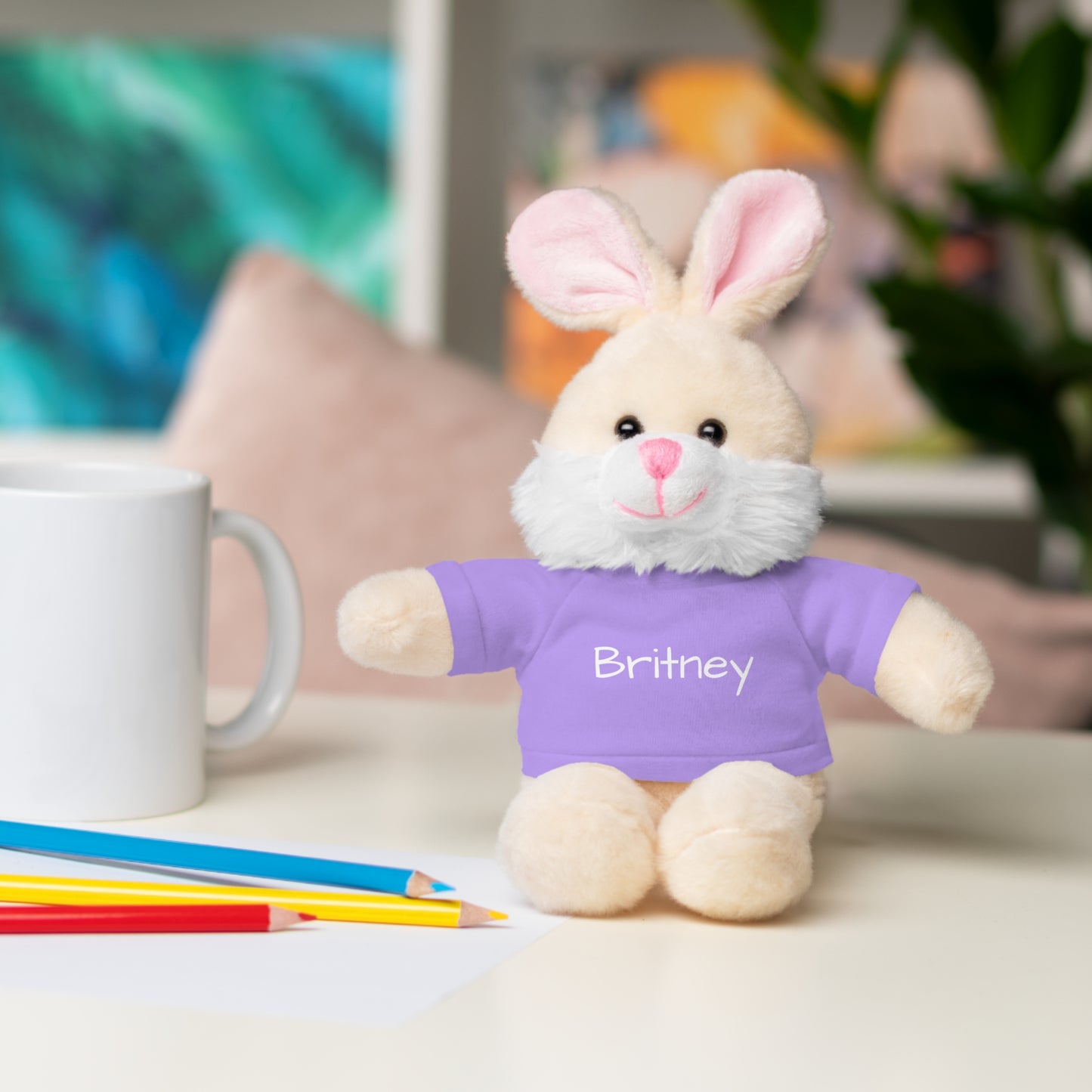 Personalized Name Stuffed Animal with T-Shirt