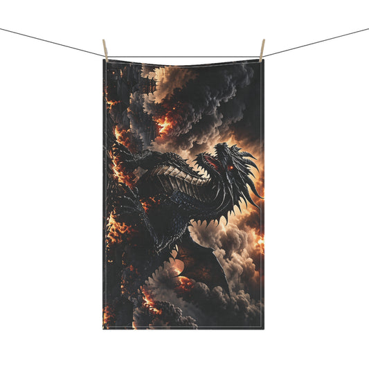 Ashen Dominion™ Dragon Tea Towel